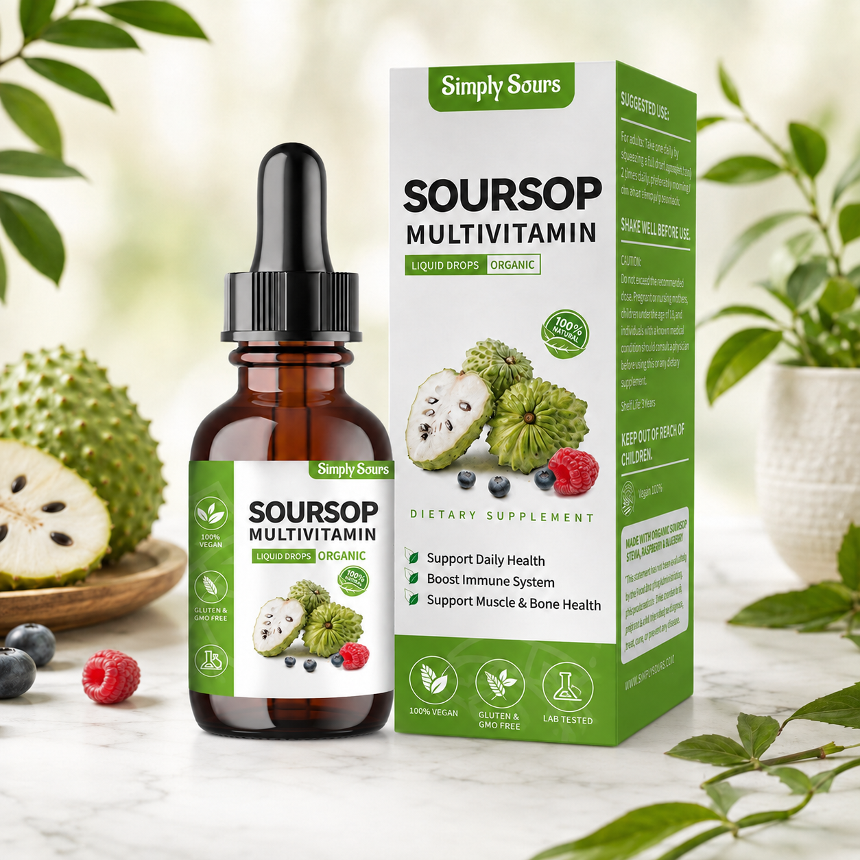 100% Pure Organic Soursop Extract